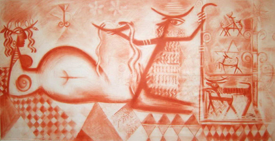 200X100 cm Annana No1 Drawing 2010