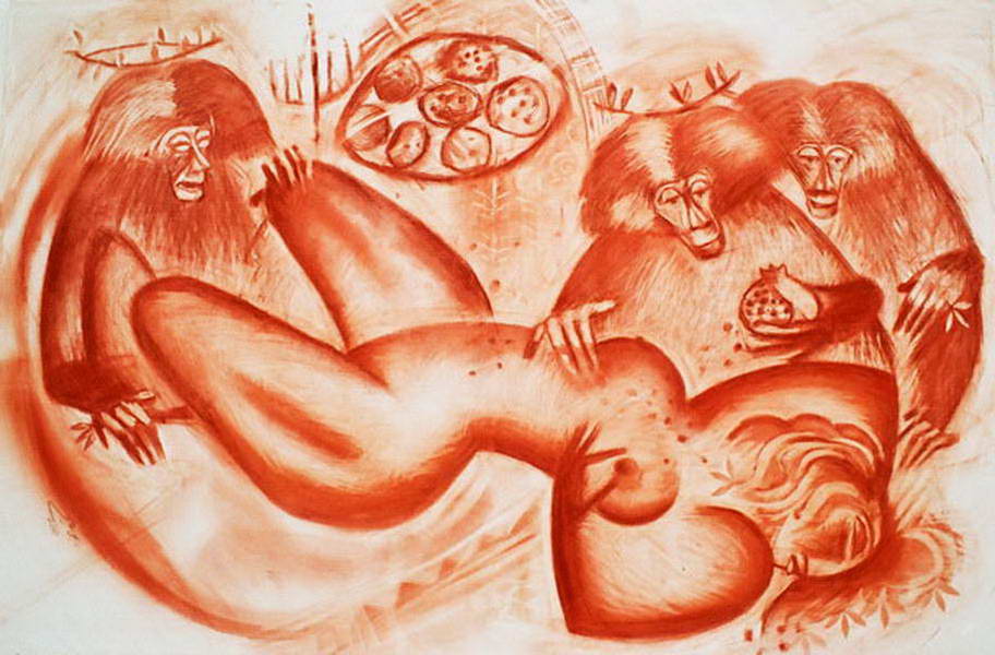 150X100 cm Annana No2 Drawing 2010