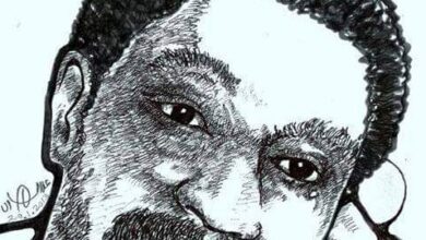 بورتريه للفنان علي الهادي